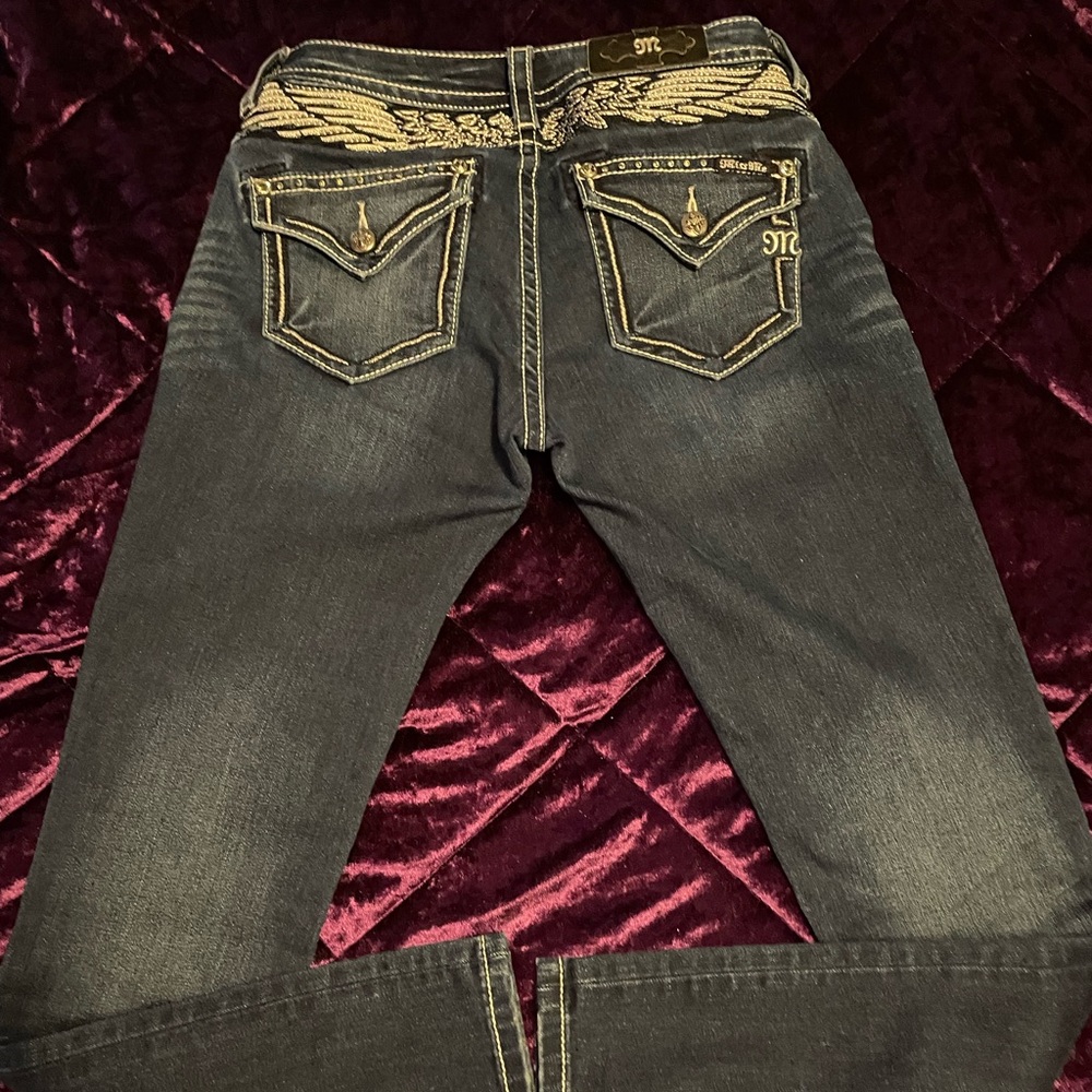 Miss Me authentic HTF angel wing skinny’s